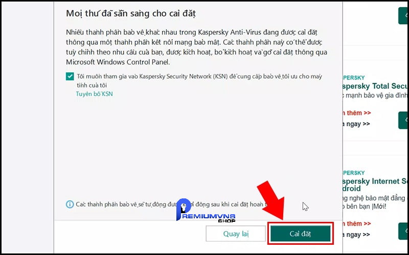 Cách cài đặt phần mềm diệt Virus Kaspersky Internet Security 2024 chính hãng 23 Bước 3: Bạn điền mã kích hoạt bằng cách chọn "Tôi có một giấy phép"