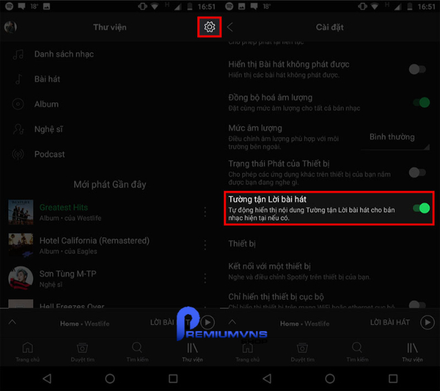 Cách khắc phục tình trạng Spotify không hiện lời bài hát đơn giản nhất 5 Bước 1: kích hoạt tính năng "Tường tận lời bài hát"