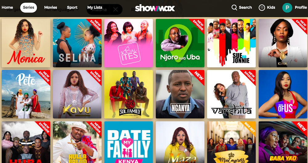 Tài khoản Showmax - South Africa 10 Các bộ phum truyện tại Showmax