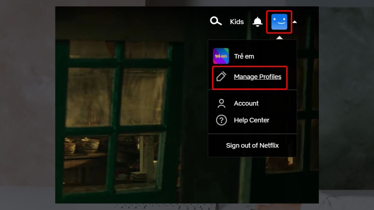 Bước 1: chọn mục "Quản lý hồ sơ."