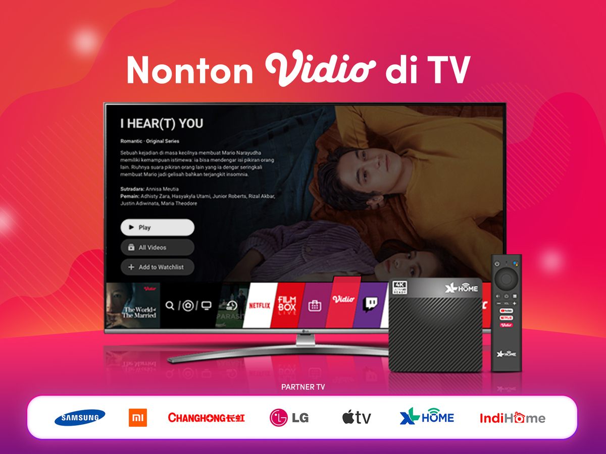 Tài khoản Vidio Nonton TV Premium 5 Giao diện tài khoản Vidio Nonton TV Premium