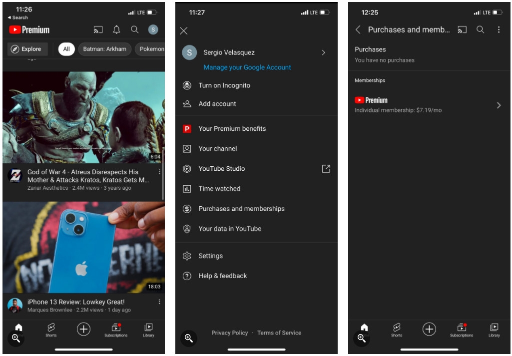 5 Cách huỷ gói Youtube Premium dùng thử hoặc trả phí đơn giản 25 Cách hủy gói YouTube Premium từ ứng dụng