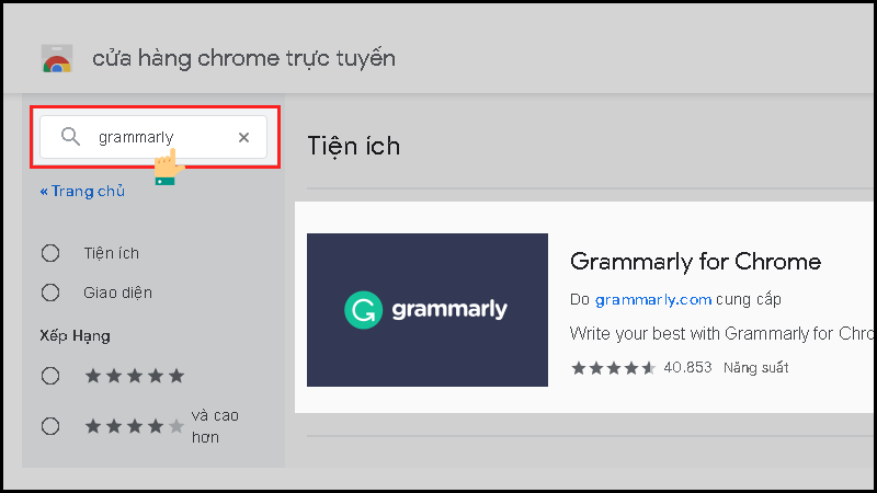 Cách cài và sử dụng Grammarly kiểm tra chính tả, kiểm tra ngữ pháp tiếng anh hiệu quả nhất 27 Bước 1: Mở Chrome Web Store, tìm kiếm "Grammarly"