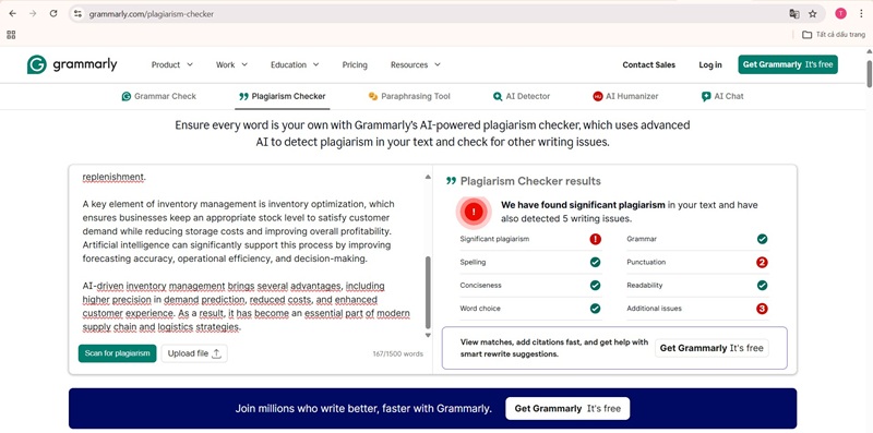 Top 12 công cụ & phần mềm check đạo văn miễn phí online tốt nhất hiện nay 10 Web check đạo văn Grammarly Plagiarism Checker hiệu quả