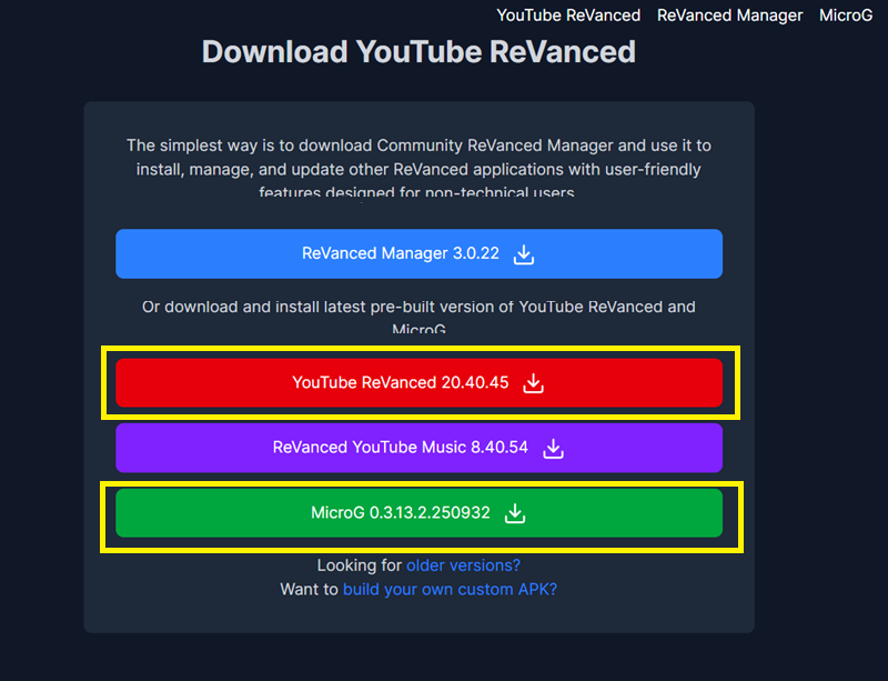Tải YouTube ReVanced APK nhanh chóng, phiên bản mới nhất