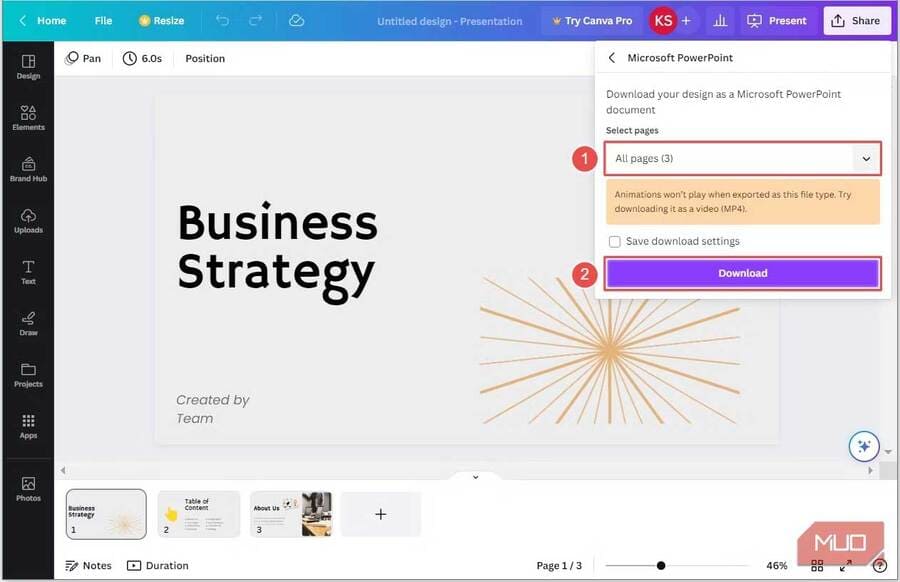 3 cách chuyển từ Canva sang Powerpoint không mất hiệu ứng đơn giản nhanh nhất 7 cach chuyen canva sang powerpoint 3