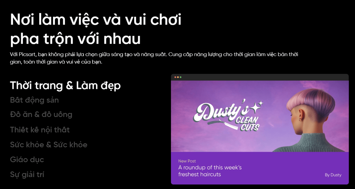 tài khoản picsart plus thiết kế mọi thứ rất dễ dàng với tính năng AI