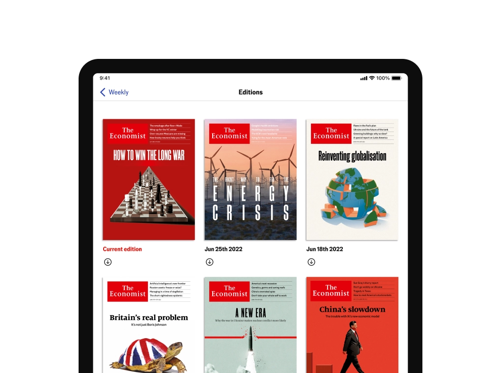 Giao diện Tài khoản Economist Giao diện Tài khoản Economist