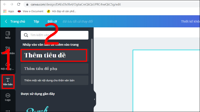3 cách tạo hiệu ứng chữ 3D trên Canva đơn giản “trong 1 nốt nhạc” 11 Bước 1: Thêm văn bản vào thiết kế