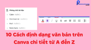 10 Cách định dạng văn bản trên Canva chi tiết từ A đến Z