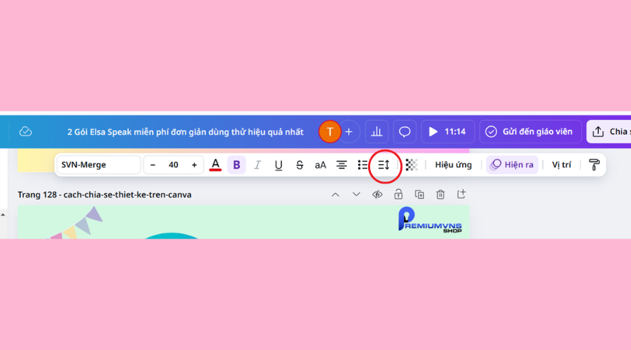 10 Cách định dạng văn bản - cỡ chữ trên Canva chi tiết từ A đến Z 16 Giãn cách giữa các chữ trên Canva