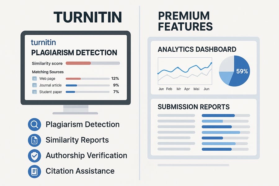 Giao diện và tính năng phân tích chuyên sâu của Turnitin Student