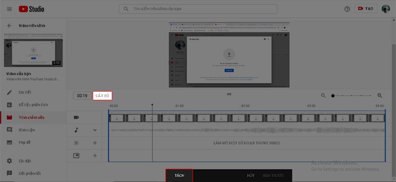 3 Cách cắt video trên Youtube nhanh gọn nhất “trong 1 nốt nhạc” 16 Bước 3: Chỉnh sửa video