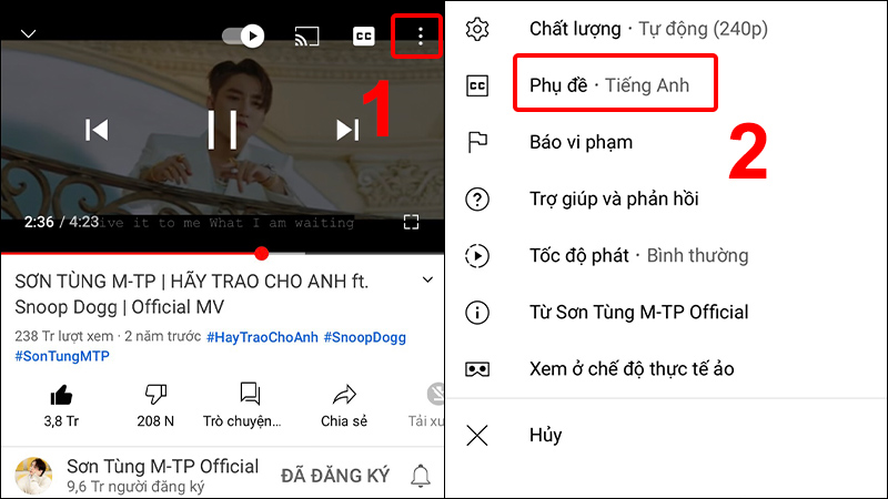 3 Cách bật/tắt và tùy chỉnh phụ đề tiếng việt trên Youtube chi tiết từ A đến Z 32 nhấn vào biểu tượng ba dấu chấm dọc ở góc trên màn hình