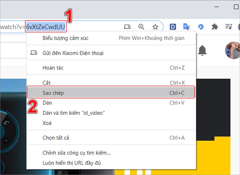 6 Cách lấy ảnh đại diện từ Video YouTube theo kích cỡ ảnh mong muốn đơn giản nhất 14 Bạn cần sao chép ID video, bắt đầu từ ký tự "=" trở đi