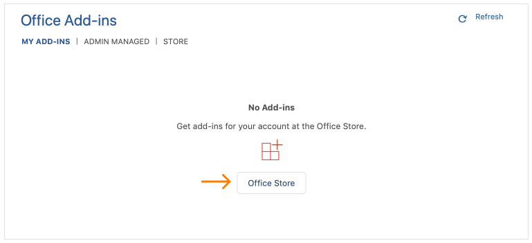 Bước 3: Nhấn vào nút [Office Store]