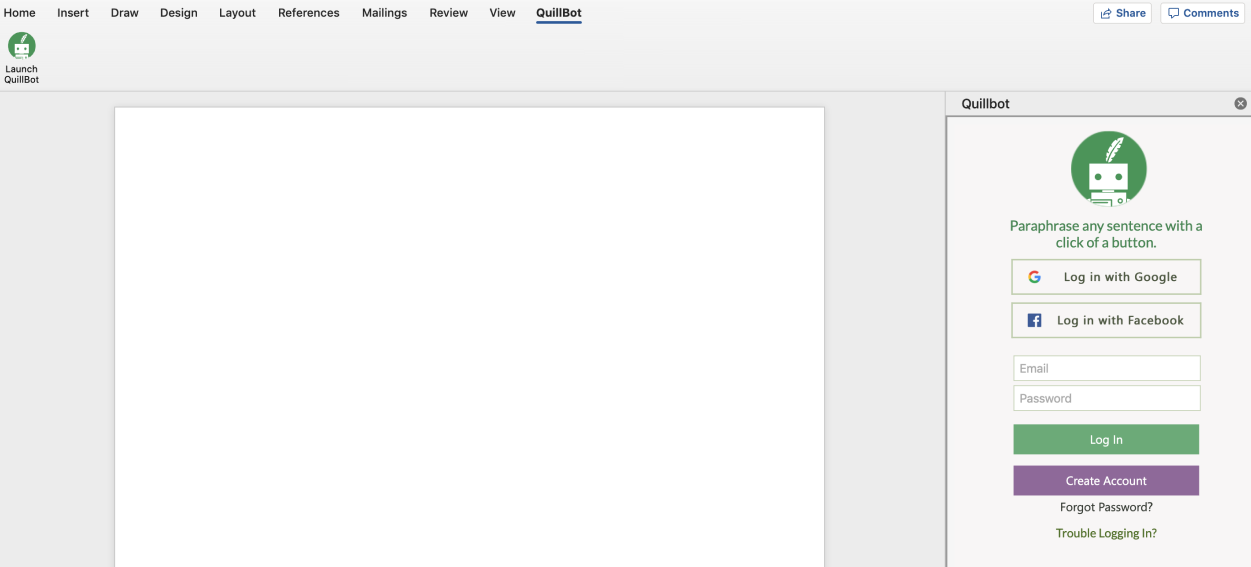 Bước 7: Nhấn [Khởi chạy QuillBot]