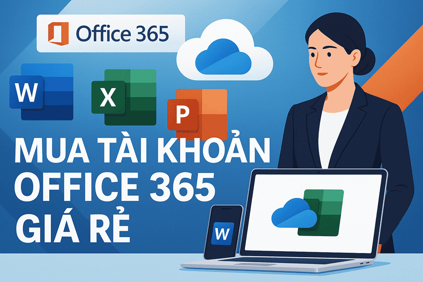 mua tài khoản Office 365 giá rẻ với bộ ứng dụng Microsoft Office
