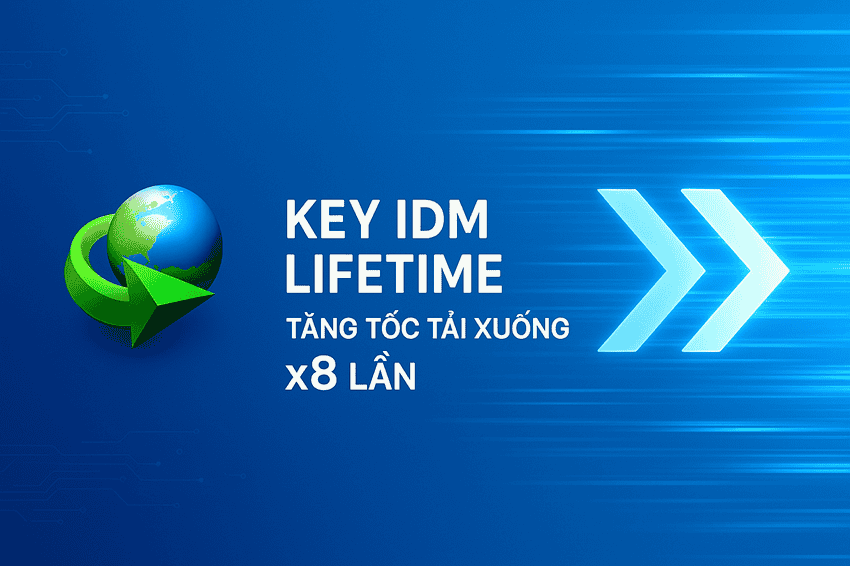 Key IDM giá rẻ lifetime - Banner chính Internet Download Manager