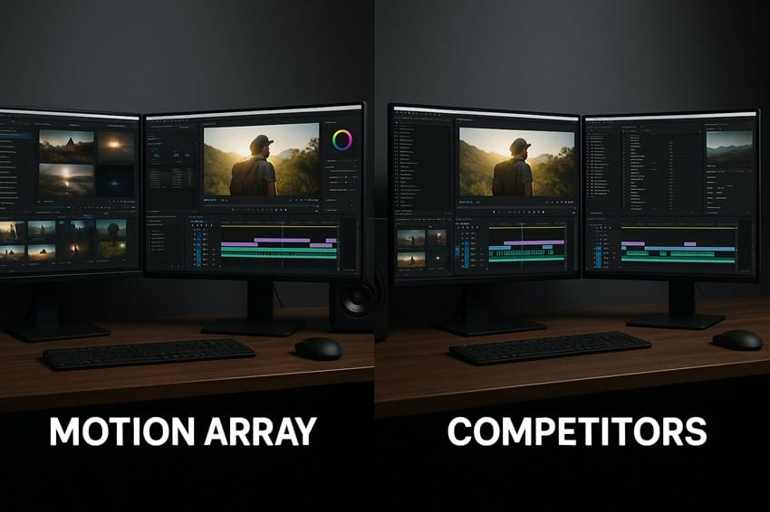 Tài khoản Motion Array Everything 5 Video Editor chuyên nghiệp từ kho tài nguyên motion array