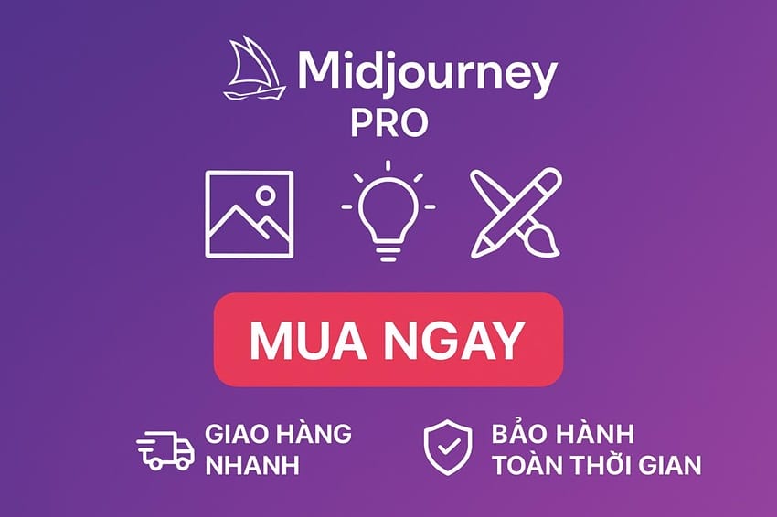 Mua ngay Midjourney Pro - Ưu đãi đặc biệt Mua ngay Midjourney Pro với giá ưu đãi - Bảo hành toàn thời gian, giao hàng nhanh