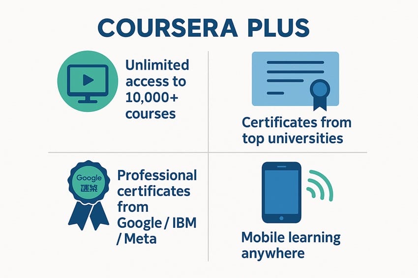 Tài khoản Coursera Plus business 7 4 tính năng nổi bật của tài khoản Coursera Plus