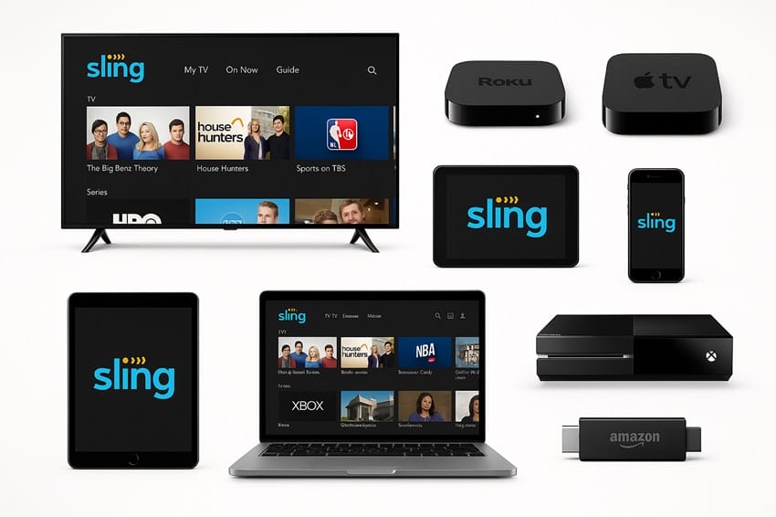 Danh sách thiết bị hỗ trợ Sling TV streaming Các thiết bị tương thích với Sling TV từ Smart TV đến điện thoại