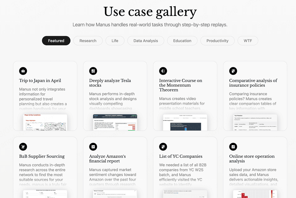 Case Studies thực tế với Manus AI