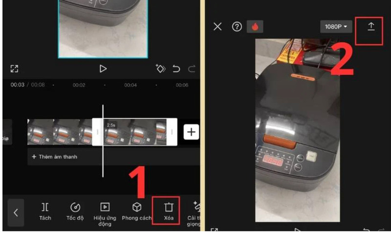 Cắt hoặc tách bỏ phần không cần thiết của video Cắt hoặc tách bỏ phần không cần thiết của video