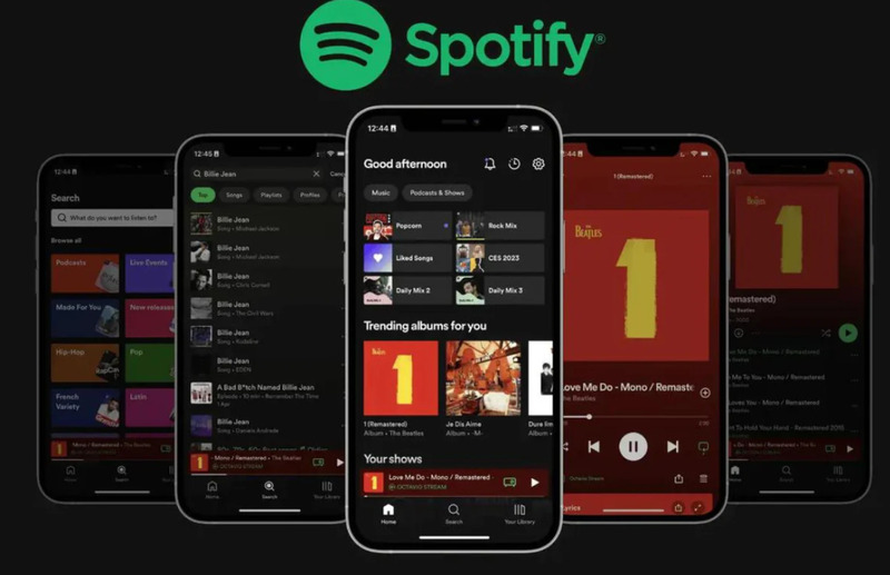 Spotify sở hữu giao diện tối giản, hiện đại với tông màu đen và xanh lá đặc trưng Spotify sở hữu giao diện tối giản, hiện đại với tông màu đen và xanh lá đặc trưng