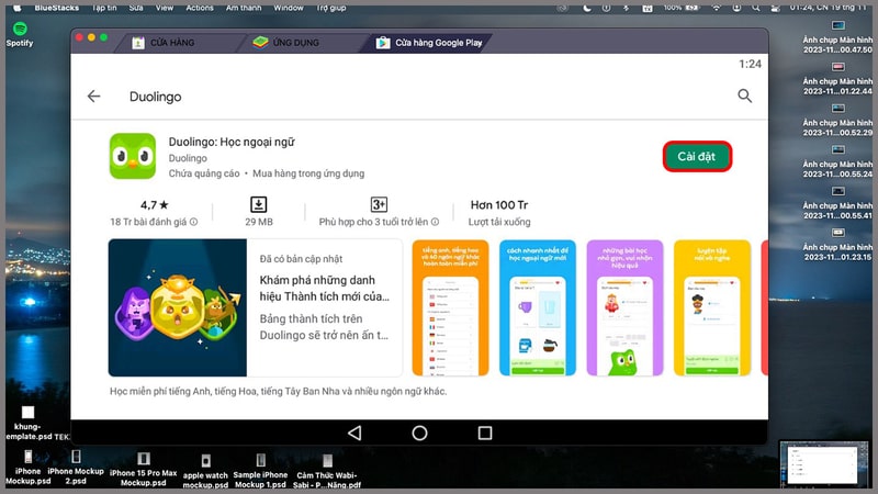 Bạn nhấn “Cài đặt” để tải ứng dụng Bạn nhấn “Cài đặt” để tải ứng dụng