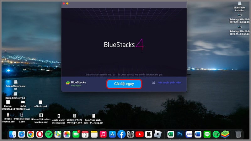 Bạn nhấn nút “Cài đặt ngay” để tiến hành cài đặt Bạn nhấn nút “Cài đặt ngay” để tiến hành cài đặt