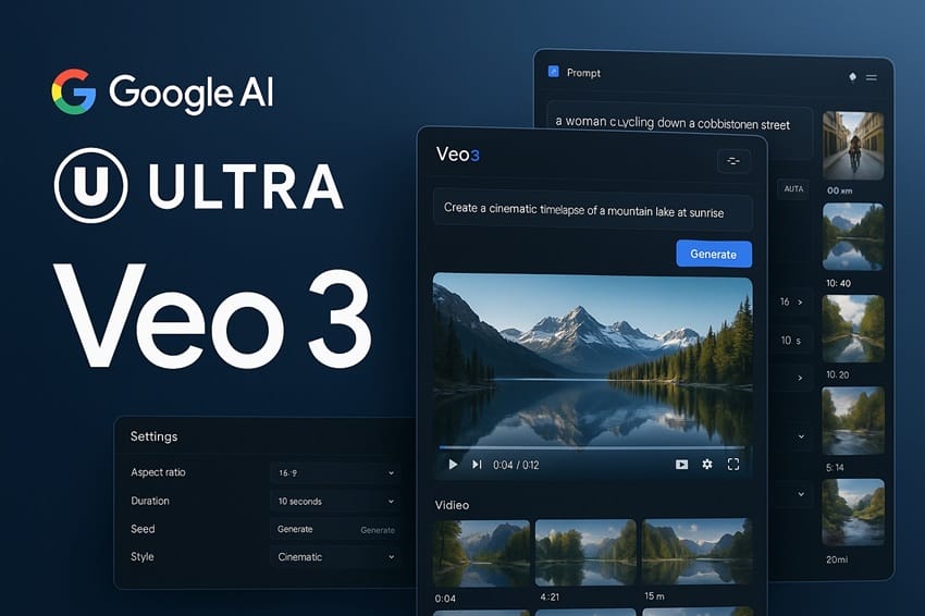 Google AI Ultra với công nghệ Veo 3 tạo video AI chất lượng cao