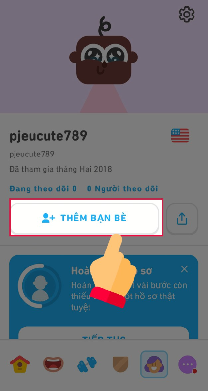 Chọn mục “Thêm bạn bè” để bắt đầu quá trình tìm kiếm Chọn mục “Thêm bạn bè” để bắt đầu quá trình tìm kiếm