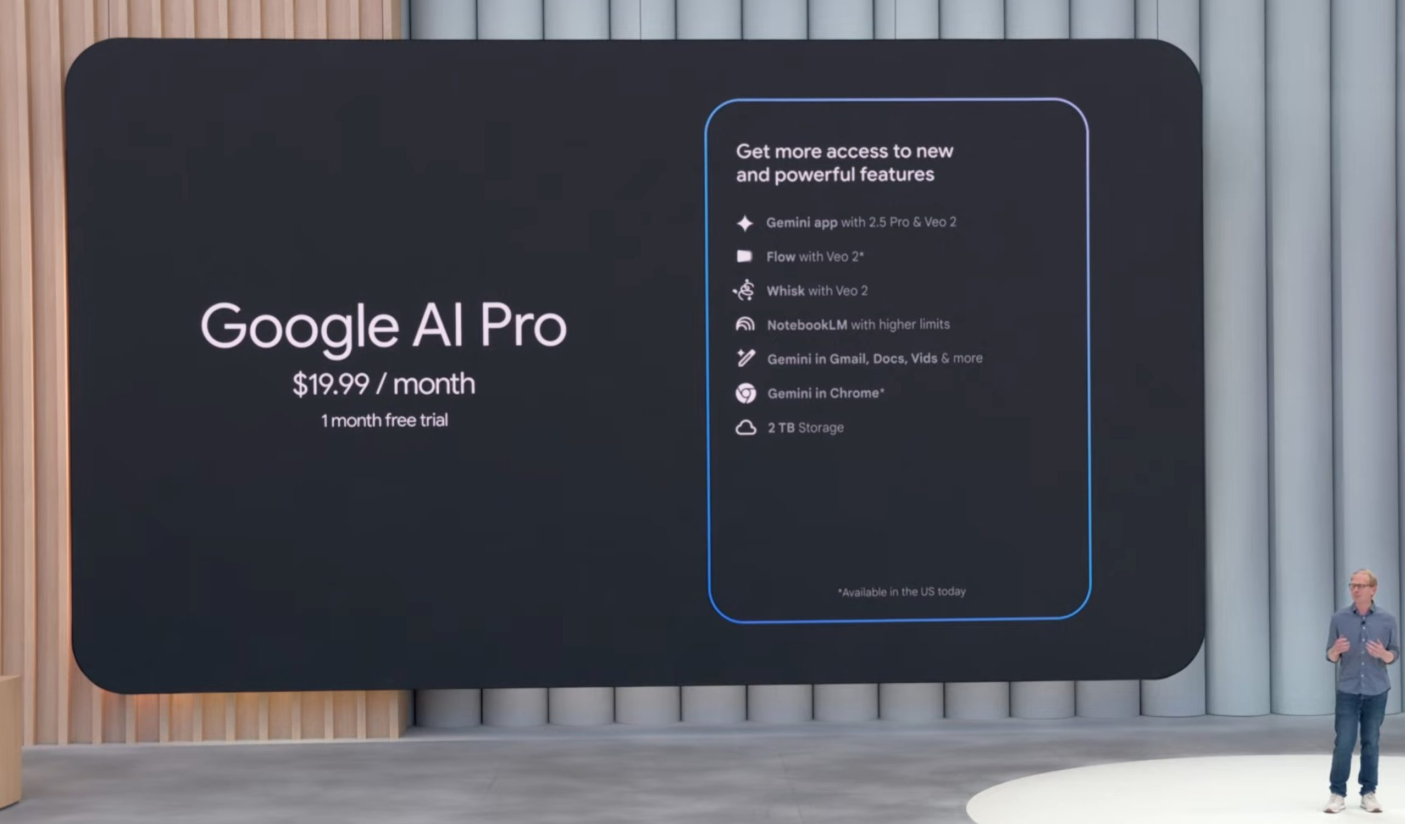 Google AI Pro mang đến quyền truy cập sâu và linh hoạt vào những công nghệ AI tiên tiến nhất hiện nay Google AI Pro mang đến quyền truy cập sâu và linh hoạt vào những công nghệ AI tiên tiến nhất hiện nay