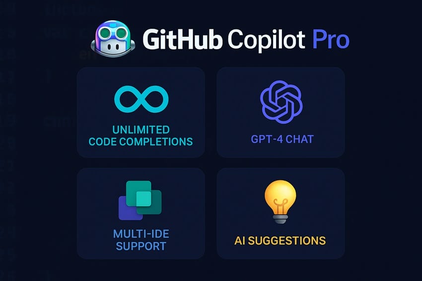 Lợi ích Github Copilot Pro lợi ích nổi bật của tài khoản GitHub Copilot Pro