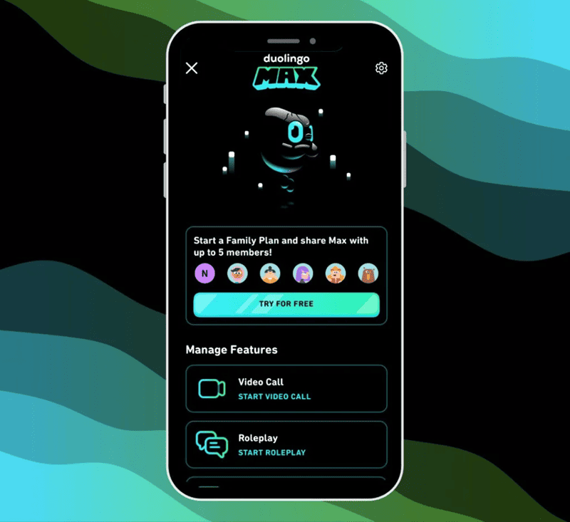Giới thiệu tài khoản Duolingo gói Max
