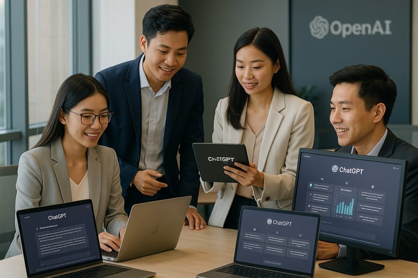 Nâng cao hiệu suất doanh nghiệp với ChatGPT Plus và Pro Nhóm chuyên gia doanh nghiệp Việt Nam sử dụng ChatGPT Plus để tối ưu công việc