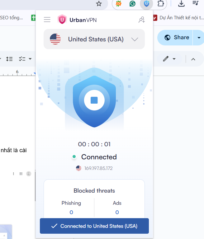 Kích hoạt Urban VPN Proxy Kích hoạt Urban VPN Proxy