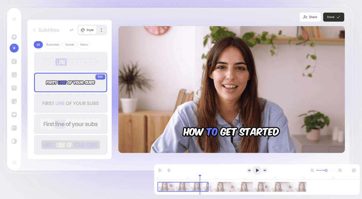 tính năng nổi bật của khi mua Veed AI Pro