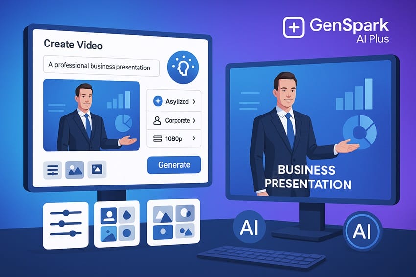 Công cụ tạo video chuyên nghiệp trong Genspark AI Plus