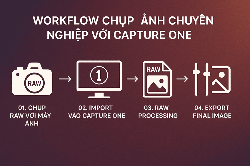 Quy trình làm việc chuyên nghiệp từ chụp ảnh đến hoàn thiện