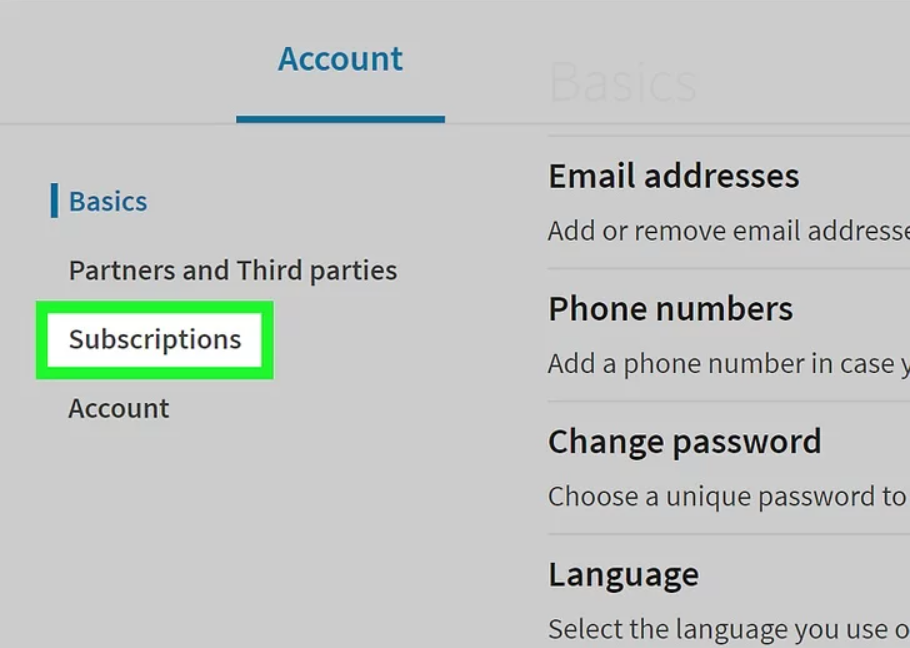 Bạn nhấp vào Account (Tài khoản) Bạn nhấp vào Account (Tài khoản)
