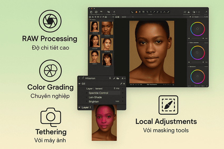 Các tính năng chính giúp Capture One trở thành công cụ xử lý ảnh hàng đầu