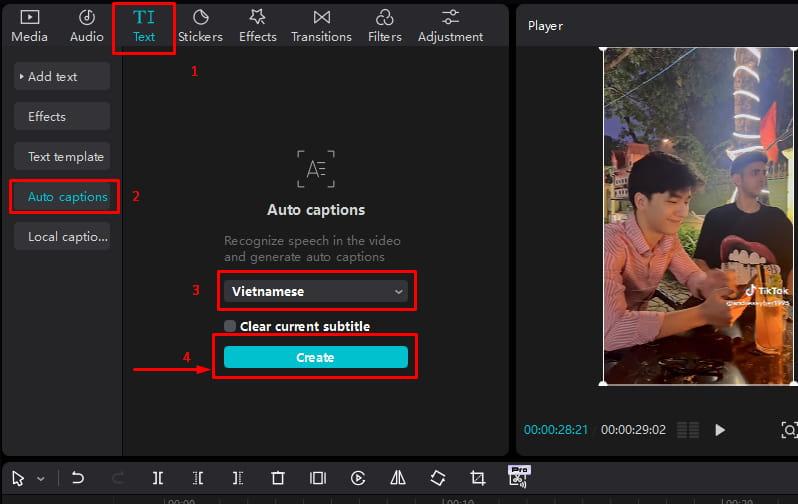 Chèn phụ đề vào cho video Chèn phụ đề vào cho video