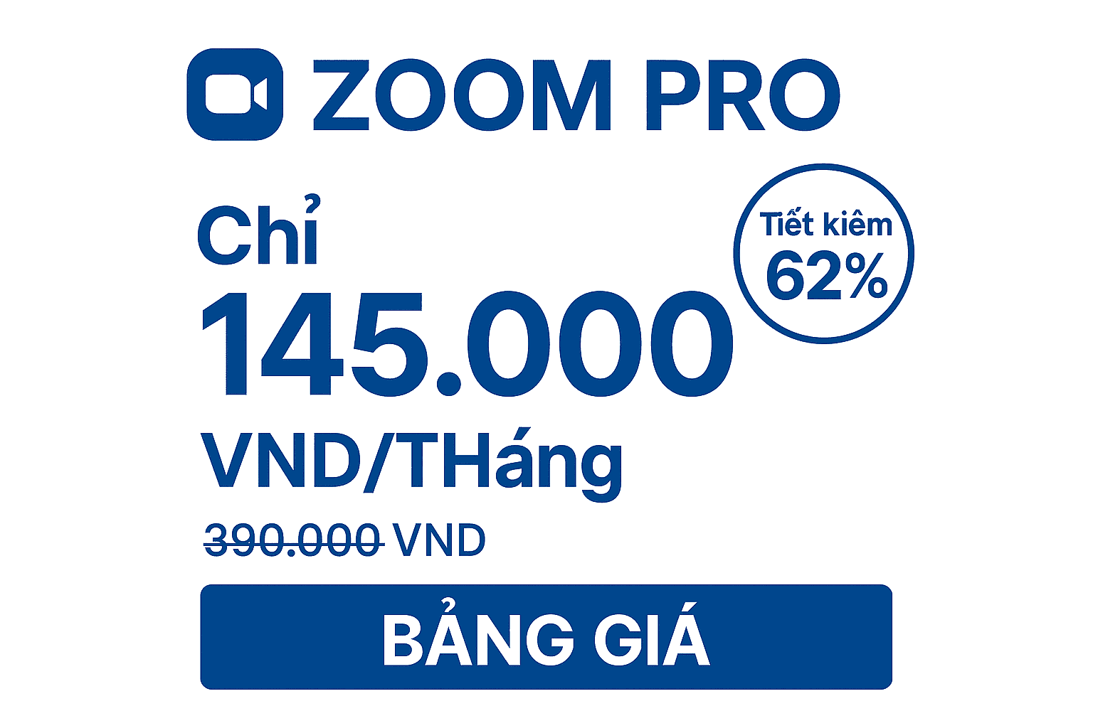 So sánh giá Zoom Pro tại PremiumVNS với giá chính thức