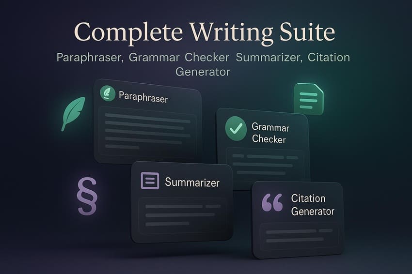 Bộ công cụ viết hoàn chỉnh QuillBot: Paraphraser, Grammar Checker, Summarizer, Citation Generator