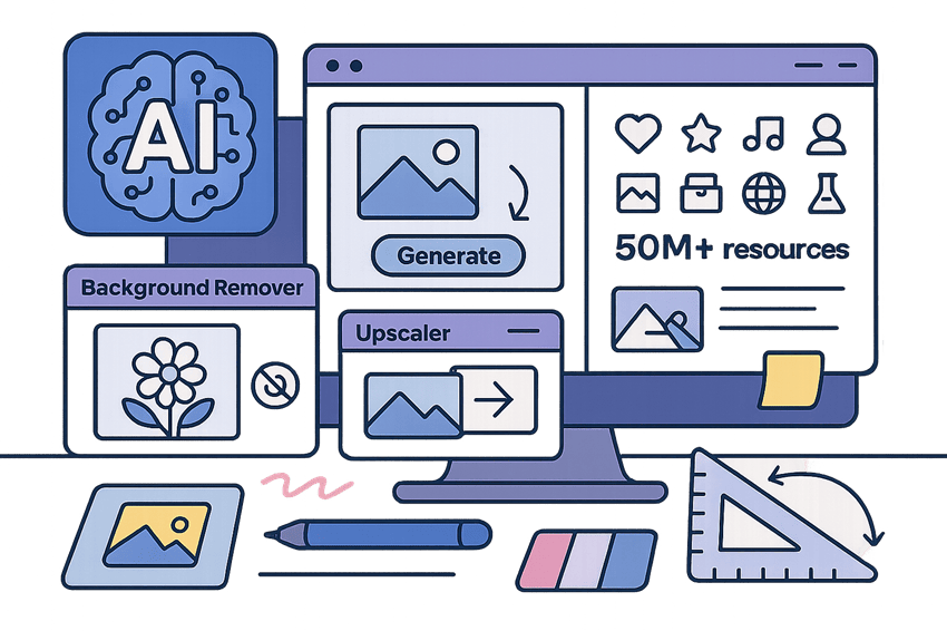 Tài khoản Freepik Premium 6 Tính năng AI Tools và kho tài nguyên của Freepik premium