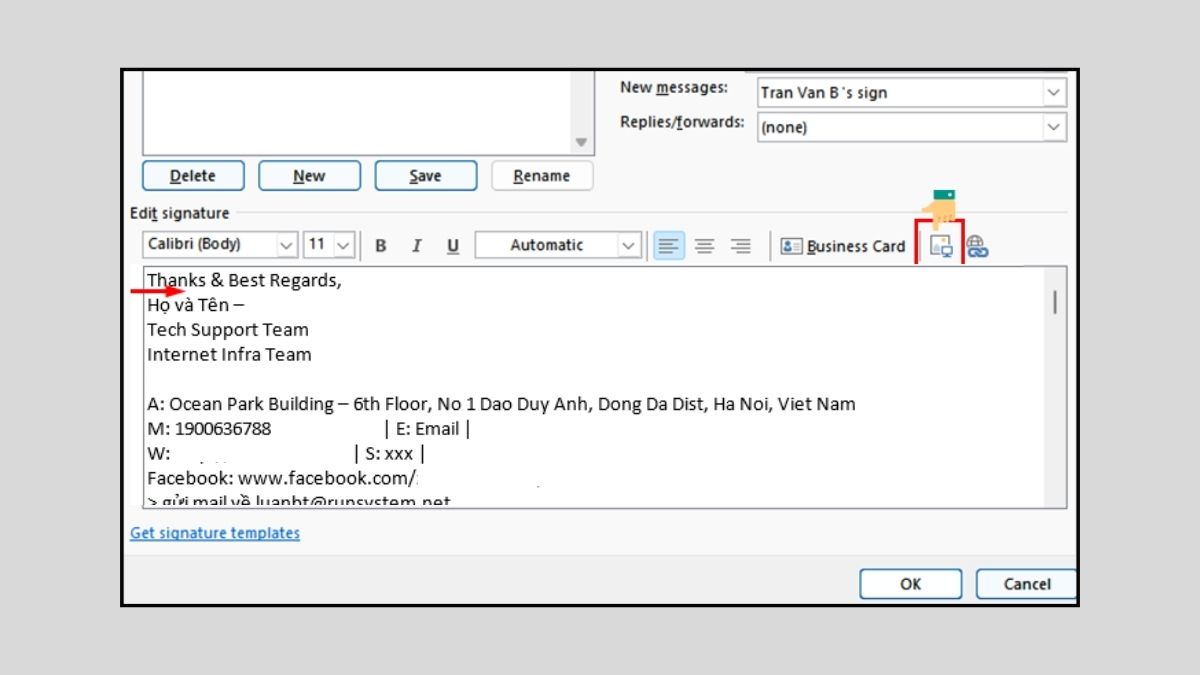 Chèn ảnh trong Outlook Chèn ảnh trong Outlook