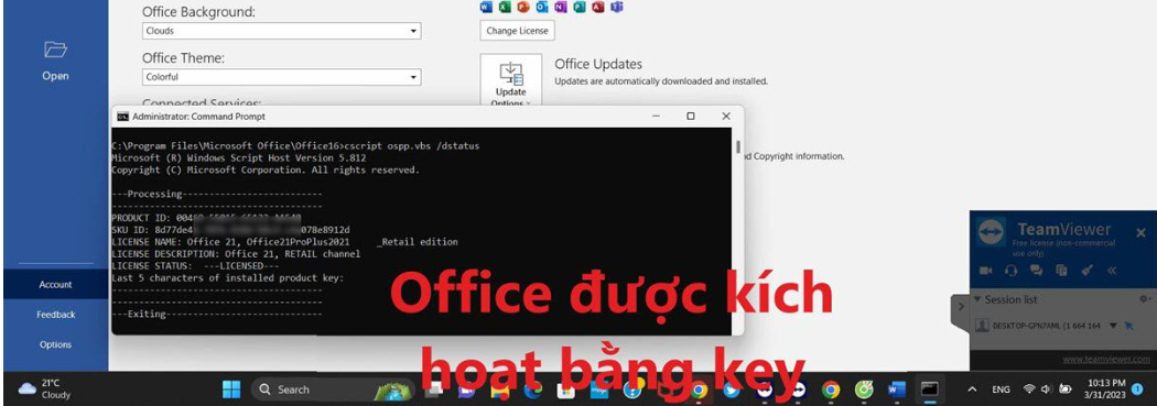Đọc và phân tích kết quả kiểm tra bản quyền Office Đọc và phân tích kết quả kiểm tra bản quyền Office